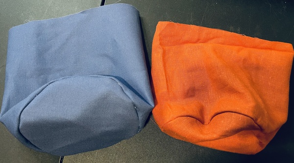 The lining stays inside out.