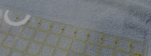 30 x 30” square of terry cloth