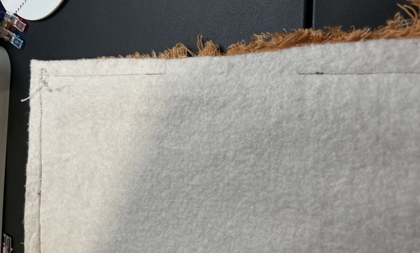 Leave a 3" gap at the end for turning