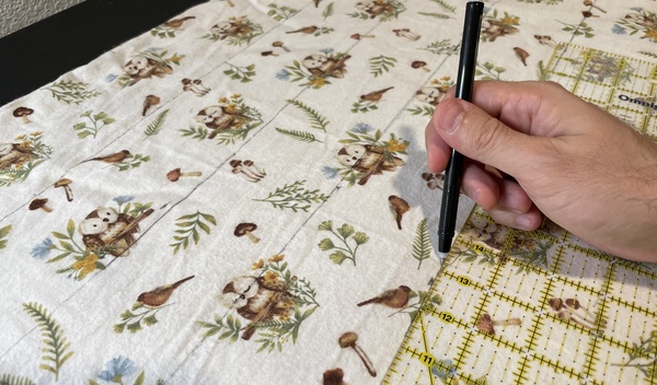 Do the quilt stitching on the top