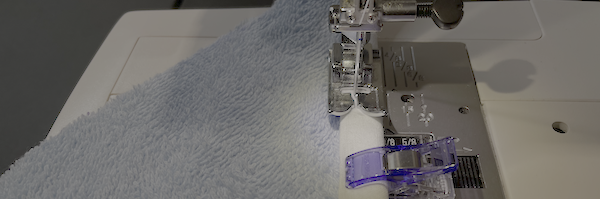 Clip down and sew down.