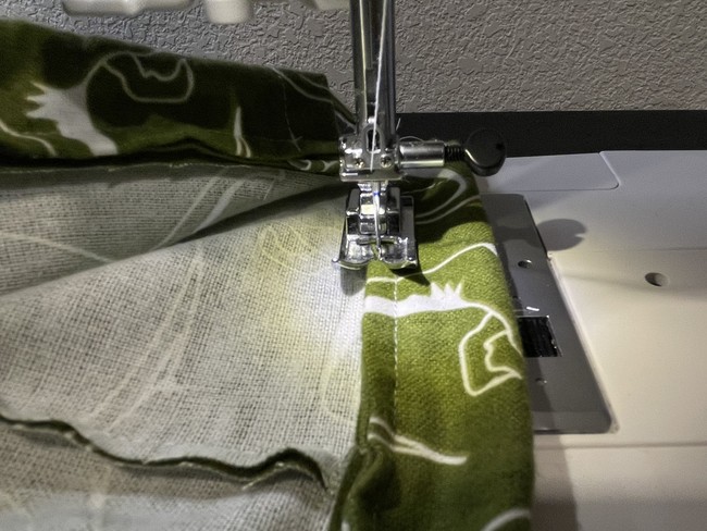 Sew a top stitch just under your stitch for the casing
