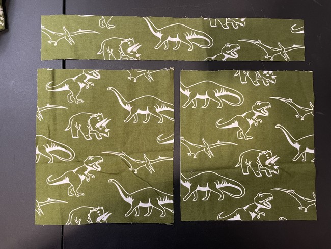 Cut out your casing piece and rectangles