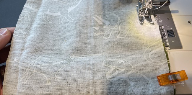 Sew the bottom and the opposite side