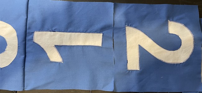 Place the next square on the right-most square on the indicated side