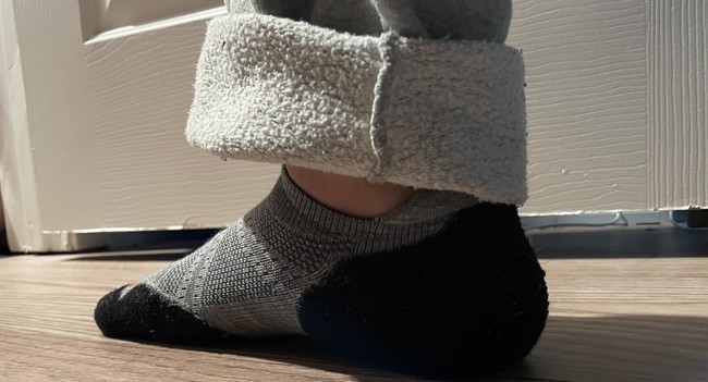 Rolled up. Then rolled up again, and again.