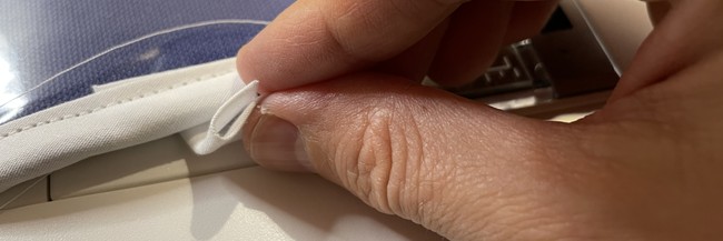 Tuck the ends down at the ends so the edges look more finished and don’t poke out