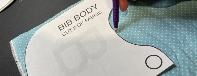 Trace the pattern onto the fabric