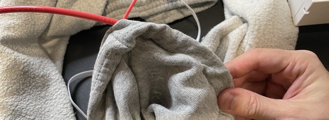 Push it through to the other end