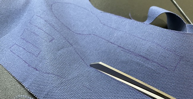 Trace out the shapes onto your fabric and cut out.