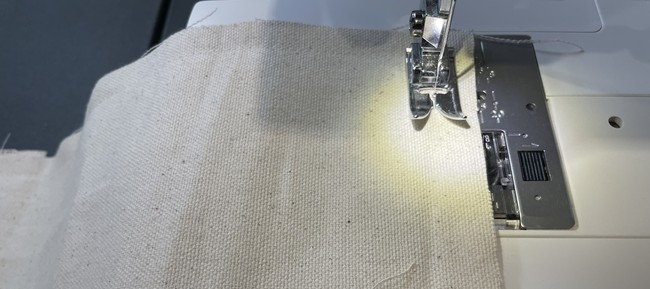 Fold the main body piece in half long-wise so the dimensions are 9”x 15”