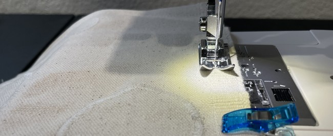 Sew around the edges using that 1/2” seam allowance