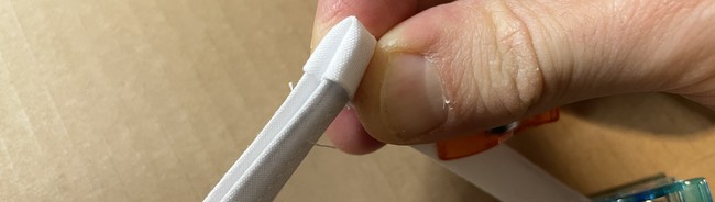 Be sure to fold the ends at the top on each side down