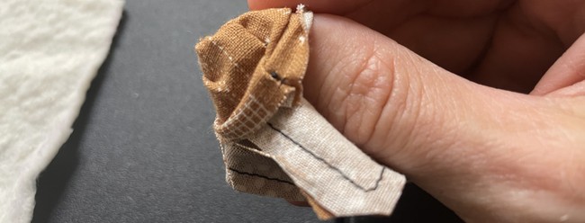 Turn the tab right side out