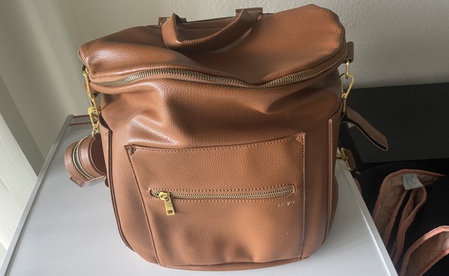 The leather makes it really heavy too
