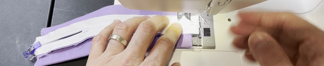 Sew up both ends with a 1/4” seam allowance
