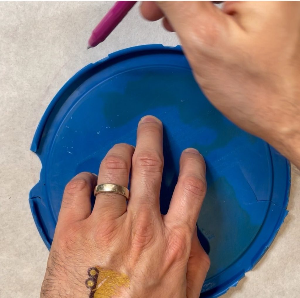 Trace out the pattern onto your freezer paper or pattern paper