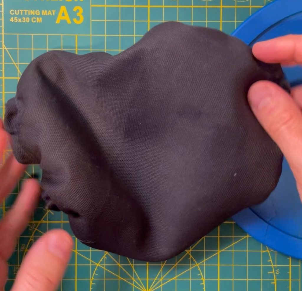 When you get to the other end lock your stitch and you’re all done.