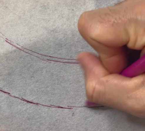 Slowly work your way around and mark an additional circle