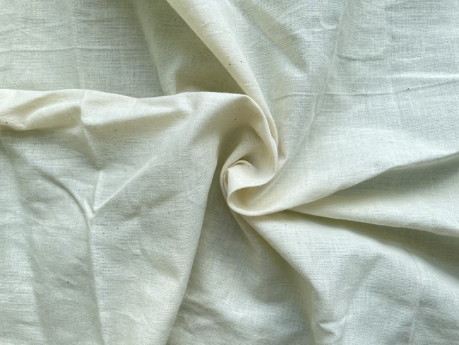Muslin fabric is unbleached, undyed cotton fabric with a plain weave. It is useful for prototyping clothing or other projects